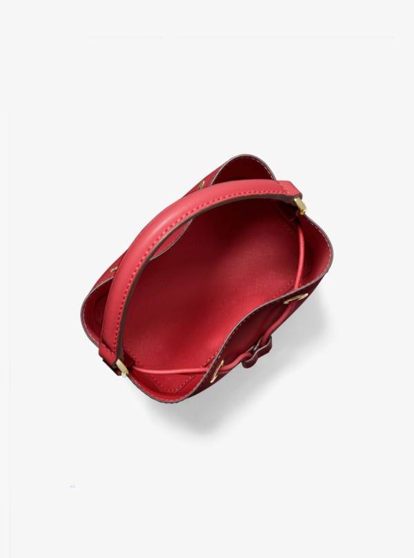 Damske Prenosná Taška Michael Kors Suri Small Saffiano Leather Tmavo Červené - Kabelky Michael Kors Lacne | MHPJF-3269